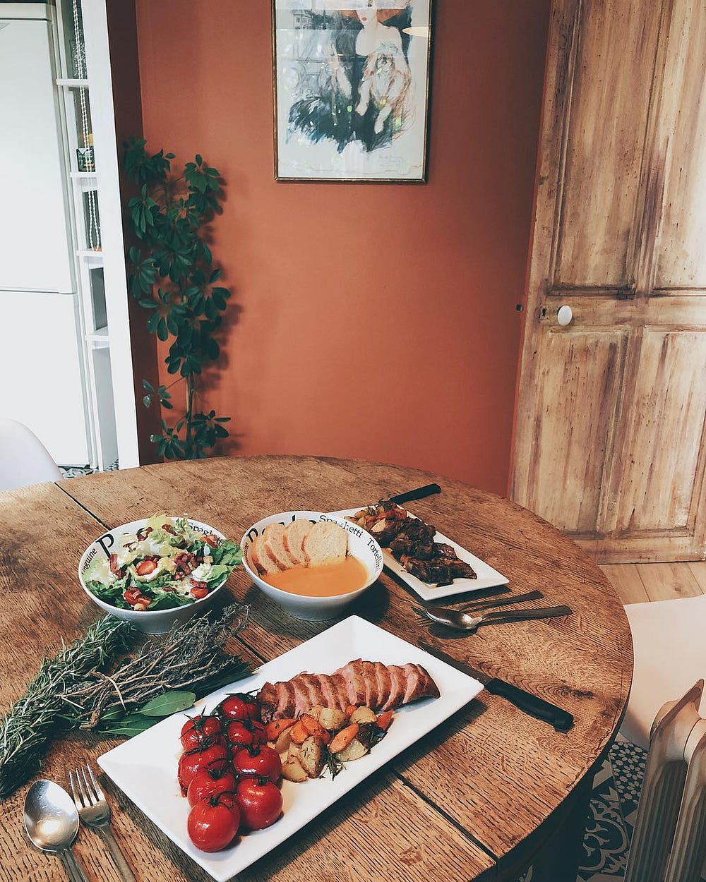 在Avignon民宿裡做了好幾頓飯，想起那時的環繞著的氣味和光線，應該是此生最幸福的時刻之一